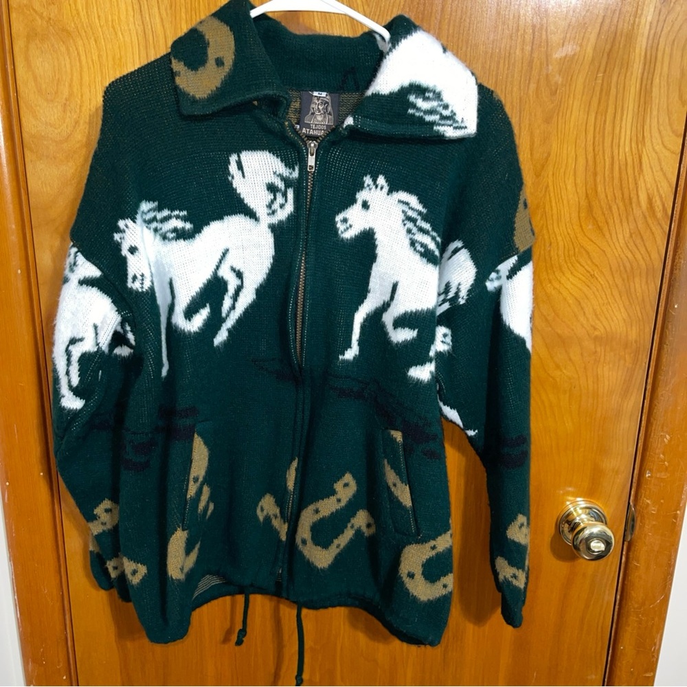 Vintage Tejidos Atahualpa Wool Jacket Size Medium